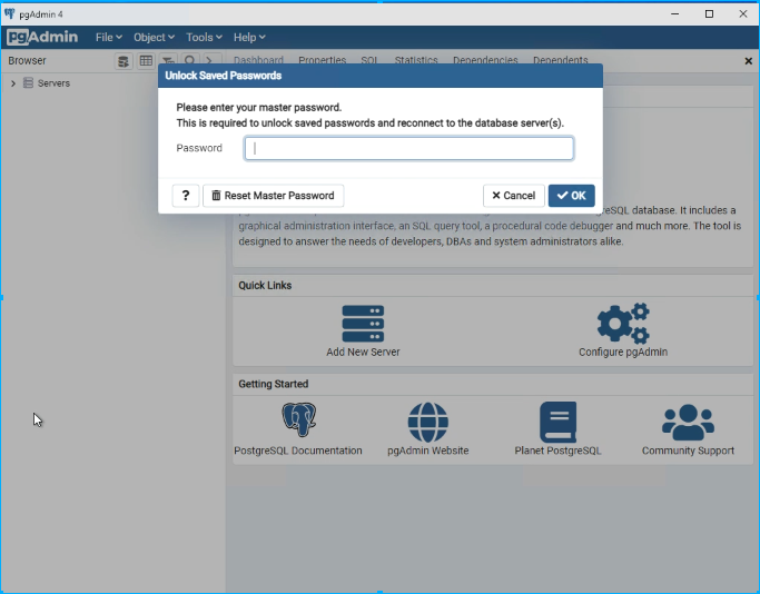 Please enter master password